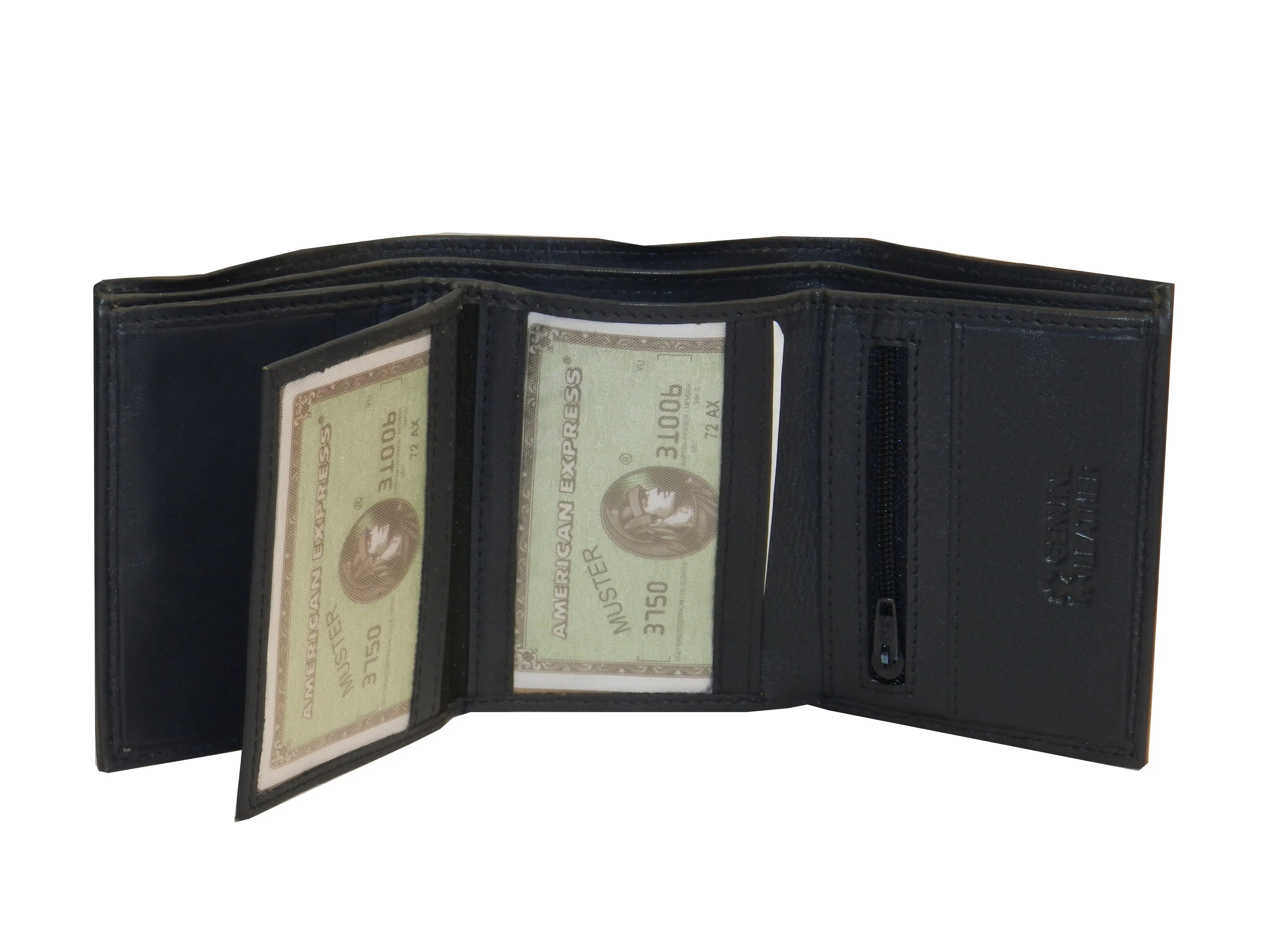 Trikon 8 Card Trifold Wallet Full Elastic #1093N [Elastic]