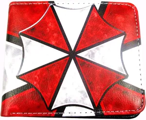 Umbrella Corporation Themed Logo PU Leather Wallet Bi-fold Wallet for Men (style A)