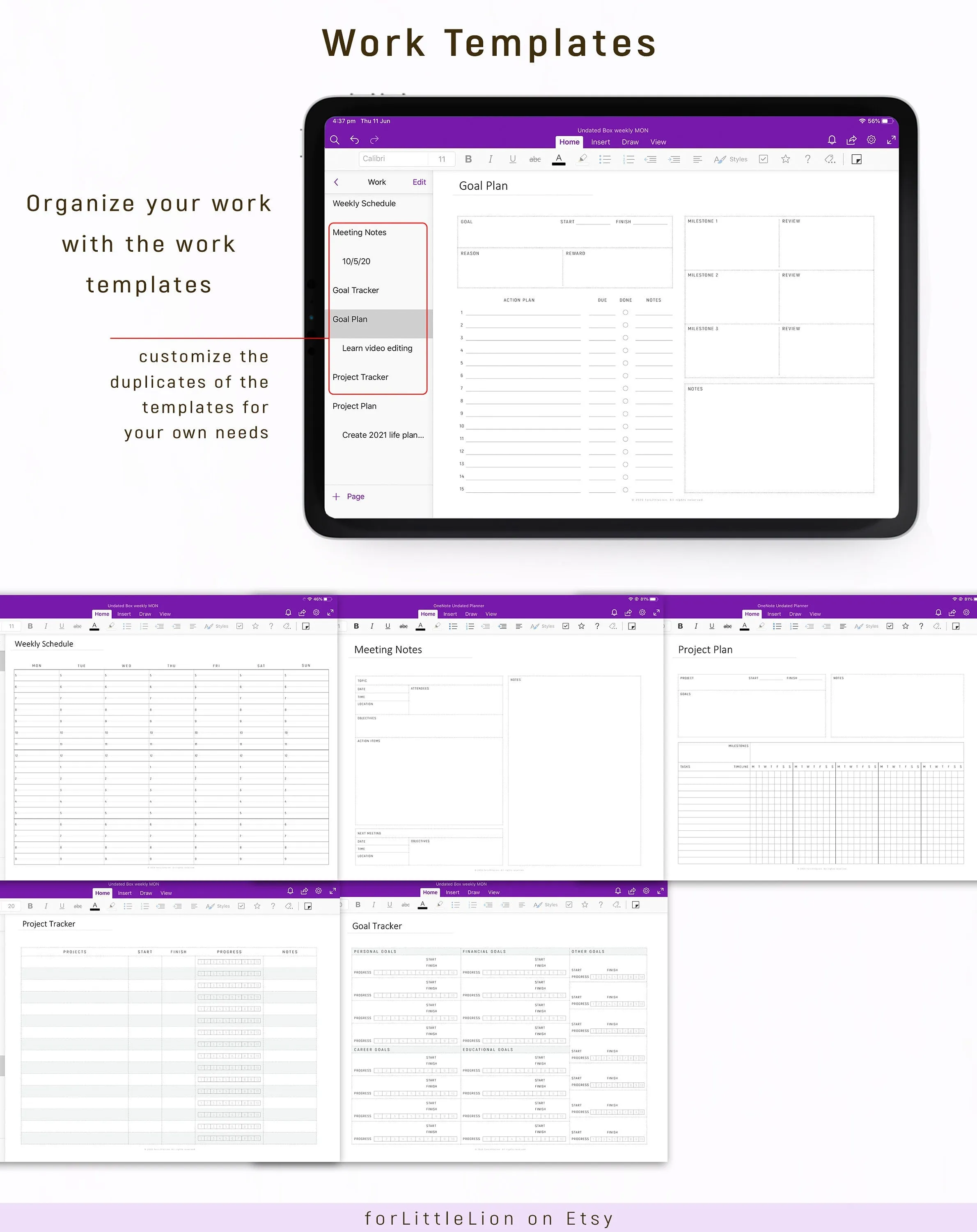UNDATED Ultimate OneNote Planner for Professionals