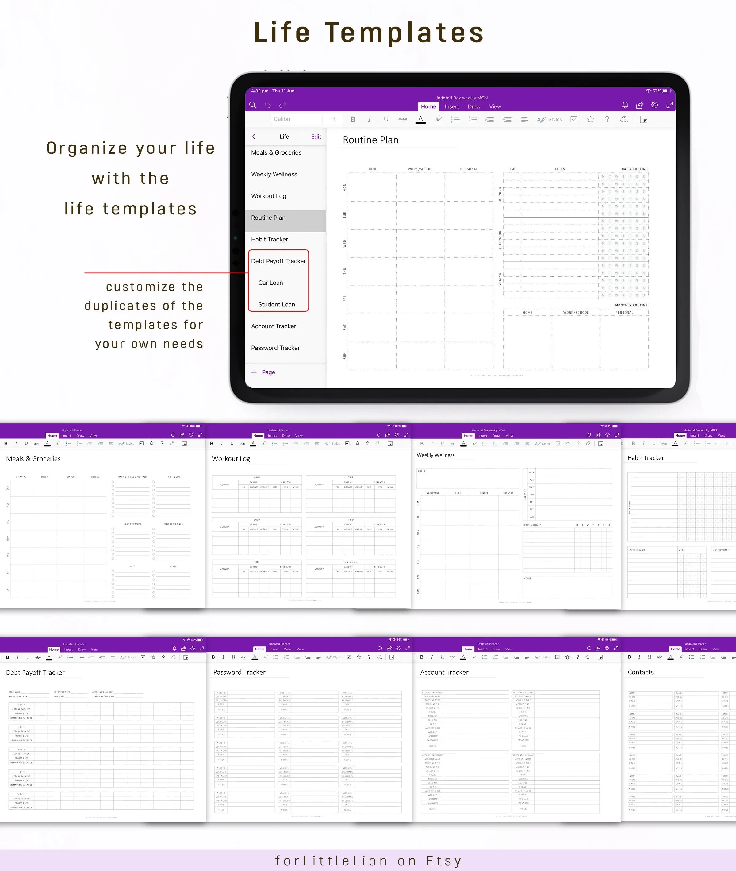 UNDATED Ultimate OneNote Planner for Professionals