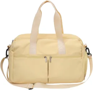 Unisex Workout Crossbody Bag Large Capacity Yoga Sports Solid Shoulder Handbag