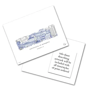 University of Memphis Minimalist Print