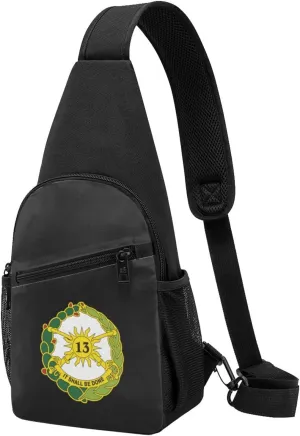 Us Army 13th Cavalry Regiment Unisex Chest Bag Lightweight Crossbody Shoulder Bag Travel Pocket