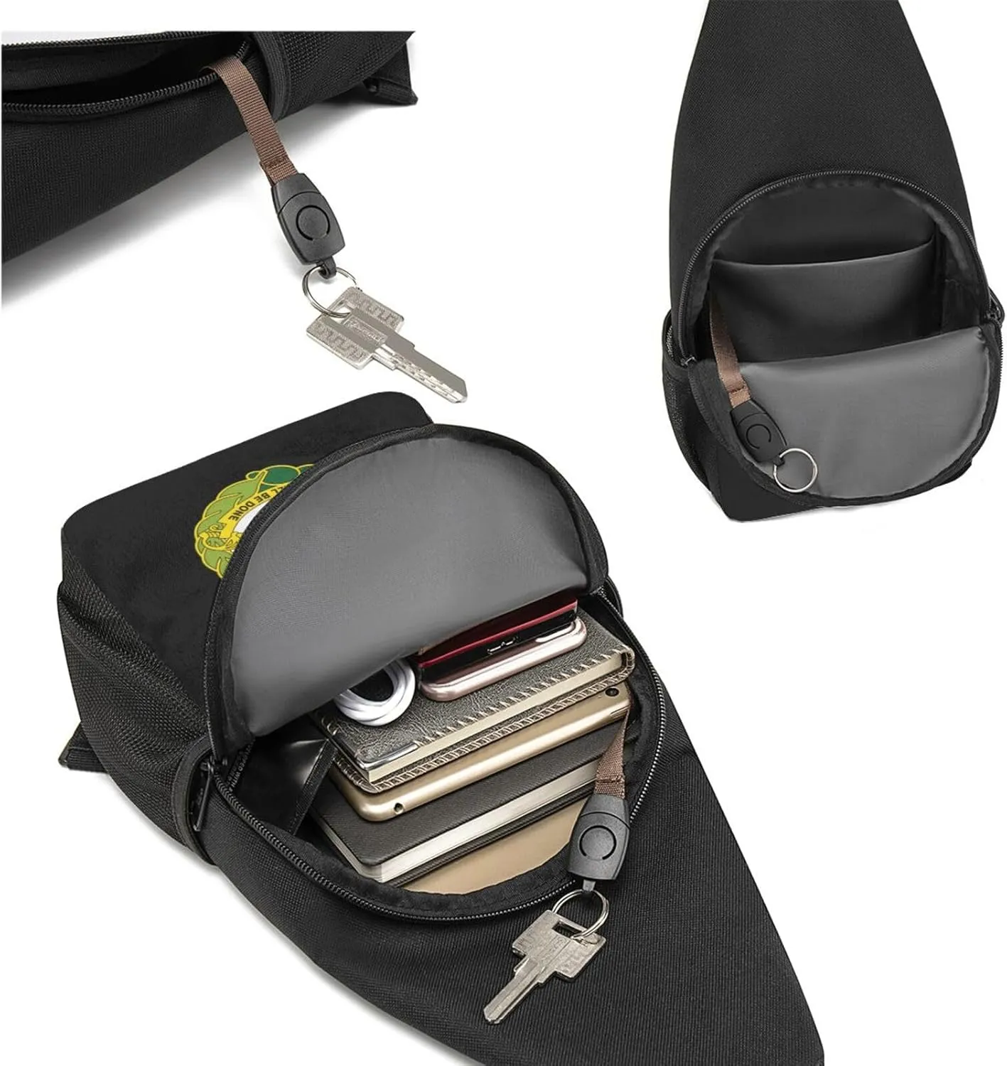 Us Army 13th Cavalry Regiment Unisex Chest Bag Lightweight Crossbody Shoulder Bag Travel Pocket