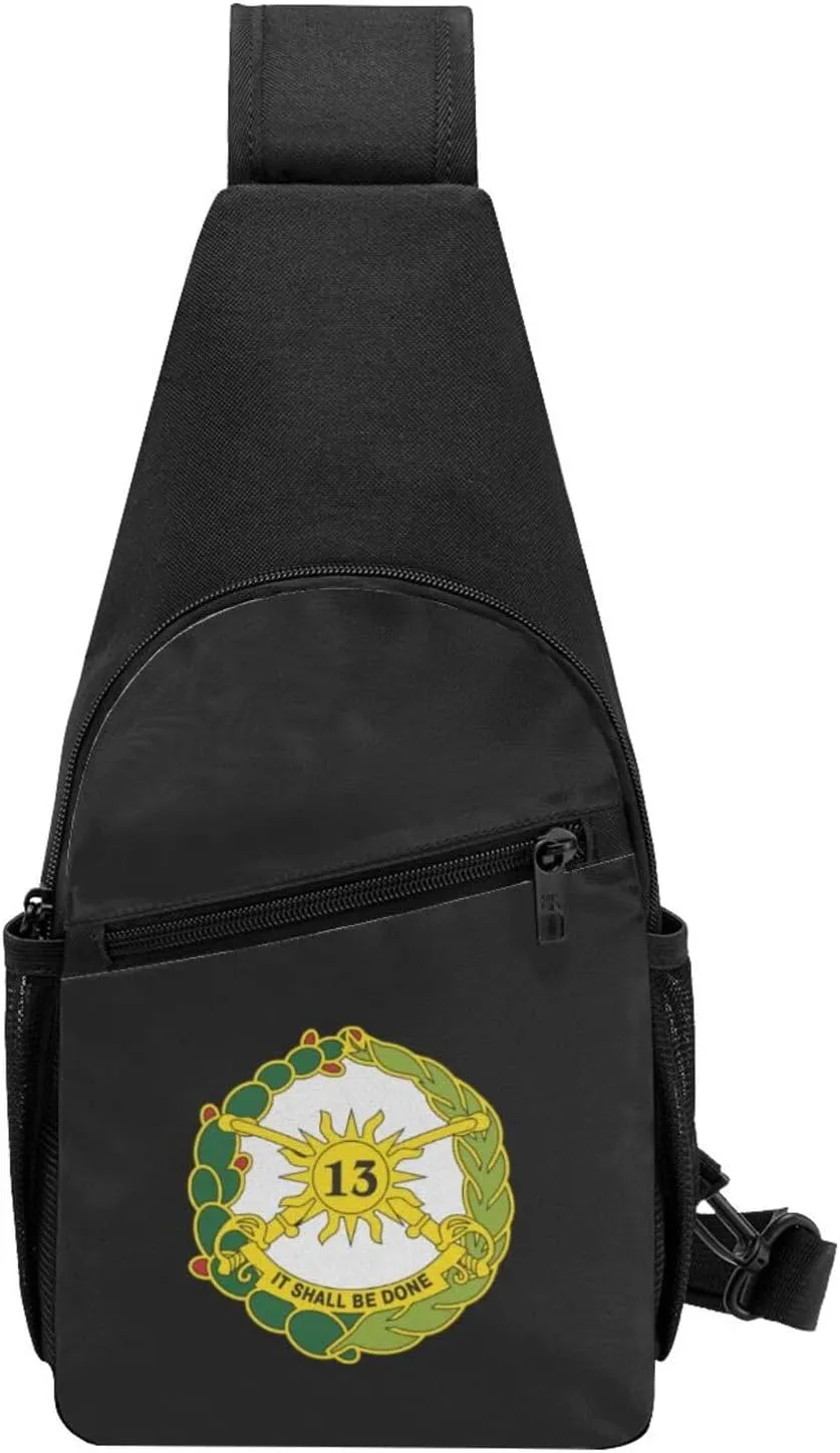 Us Army 13th Cavalry Regiment Unisex Chest Bag Lightweight Crossbody Shoulder Bag Travel Pocket