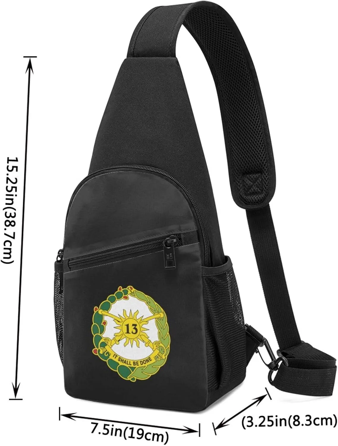 Us Army 13th Cavalry Regiment Unisex Chest Bag Lightweight Crossbody Shoulder Bag Travel Pocket