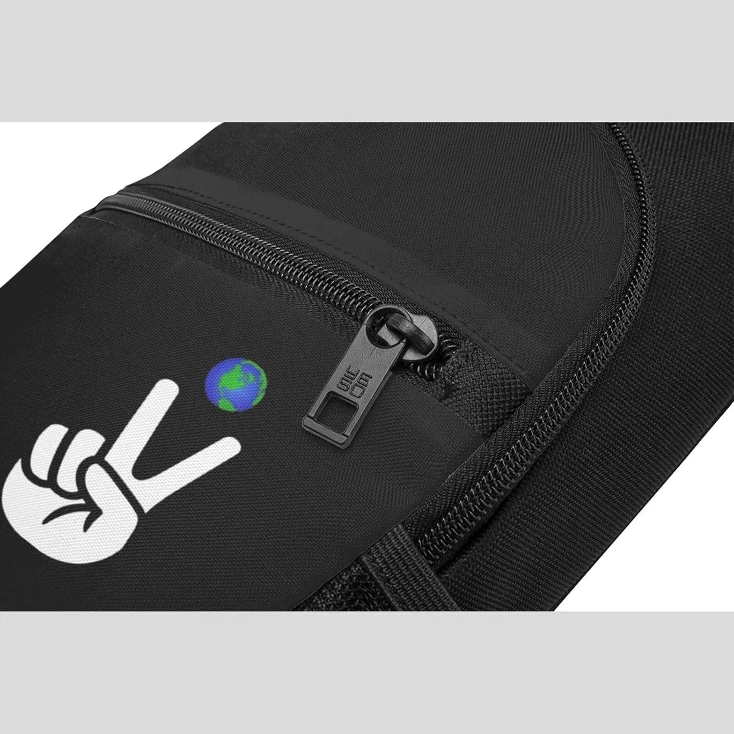 V Peace Sign Victory Hand Unisex Chest Bag Lightweight Crossbody Shoulder Bag Travel Pocket