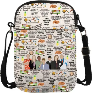 VAMSII Psych TV Show Inspired Crossbody Bag Psych Merch Gift Pineapple Gift Shawn And Gus Fan Gift