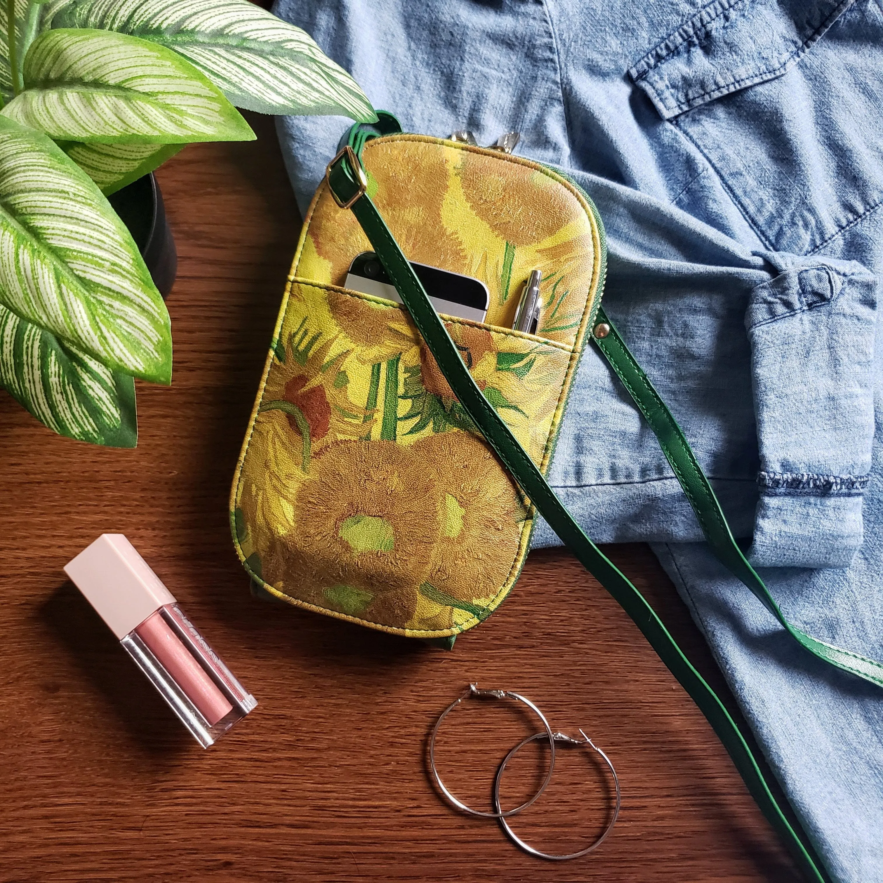 Van Gogh Sunflowers Crossbody