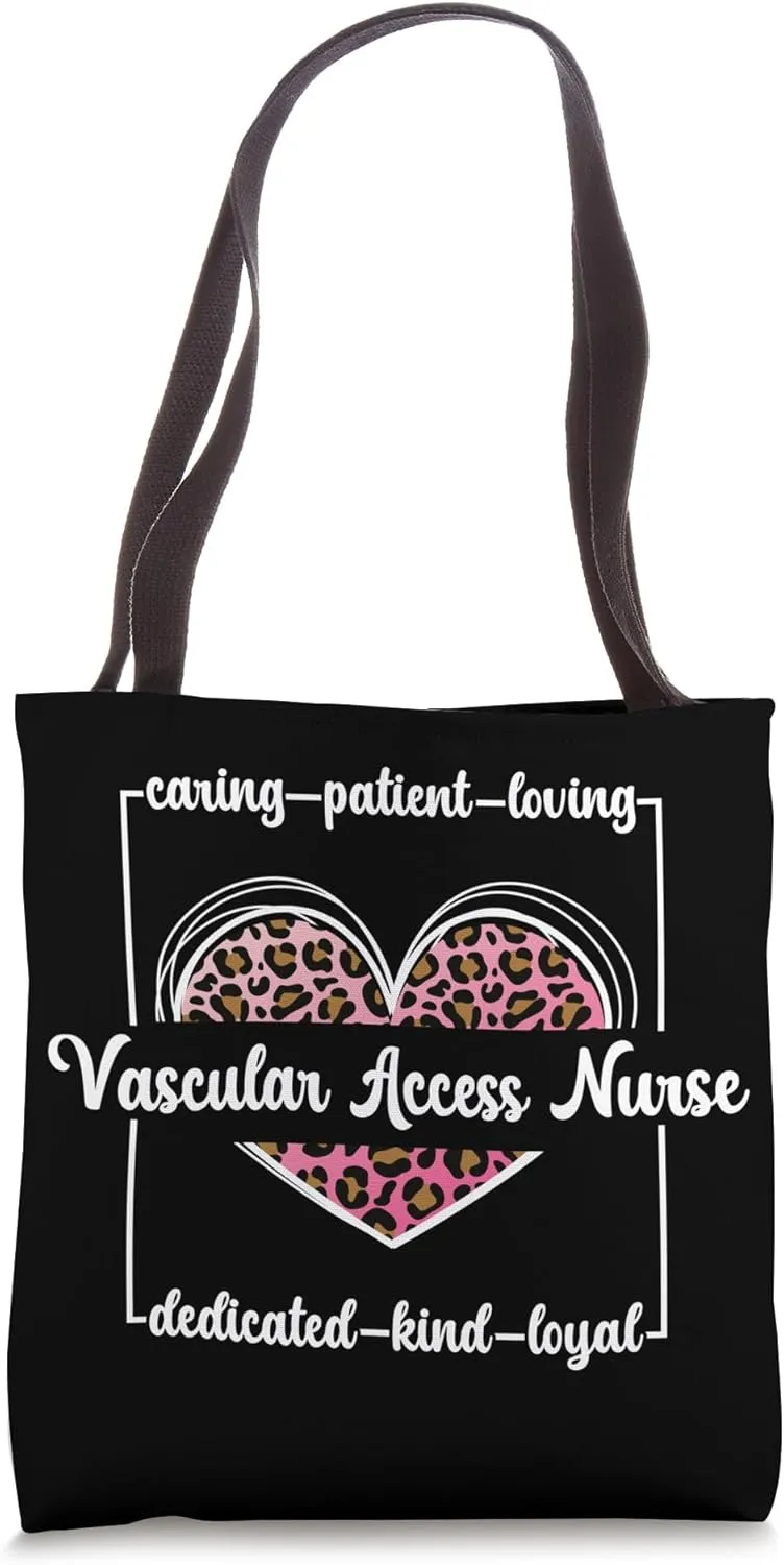 Vascular Access Nurse Heart Vascular Access Nursing Tote Bag