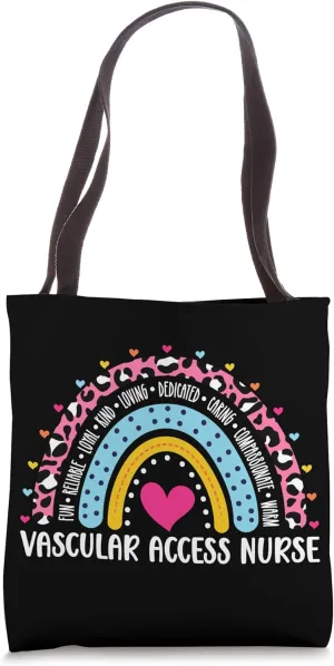 Vascular Access Nurse Rainbow Vascular Access Nursing Tote Bag