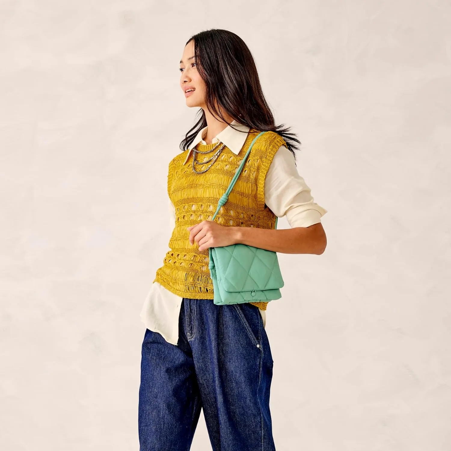 Vera Bradley Featherweight Baird Hipster Crossbody