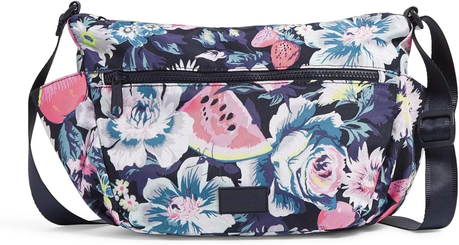 Vera Bradley Women's Recycled Lighten Up Reactive on the Go Crossbody Purse