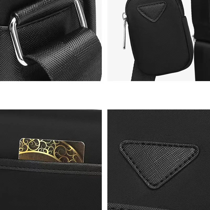 Vertical shoulder bag