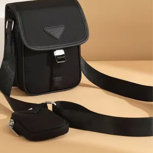 Vertical shoulder bag