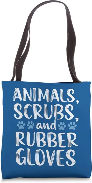 Veterinary Assistant Cute Vet Tech Animals Scrubs Lover Tote Bag