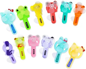 Vileafy 12 Cool Party Favors for Kids 8-12 Years Old -Cute Handheld Fans, Novelty Toys Manual Press Cooling Fans for Boys and Girls Outdoor