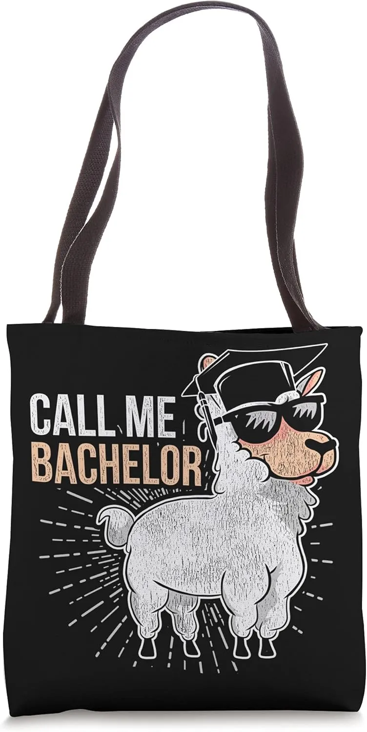 Vintage Call Me Bachelor College Student Graduates Tote Bag