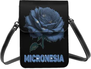 Vintage Mongolia Mongolian Flag Rose Flower Small Crossbody Purse Cell Phone Bag for Women