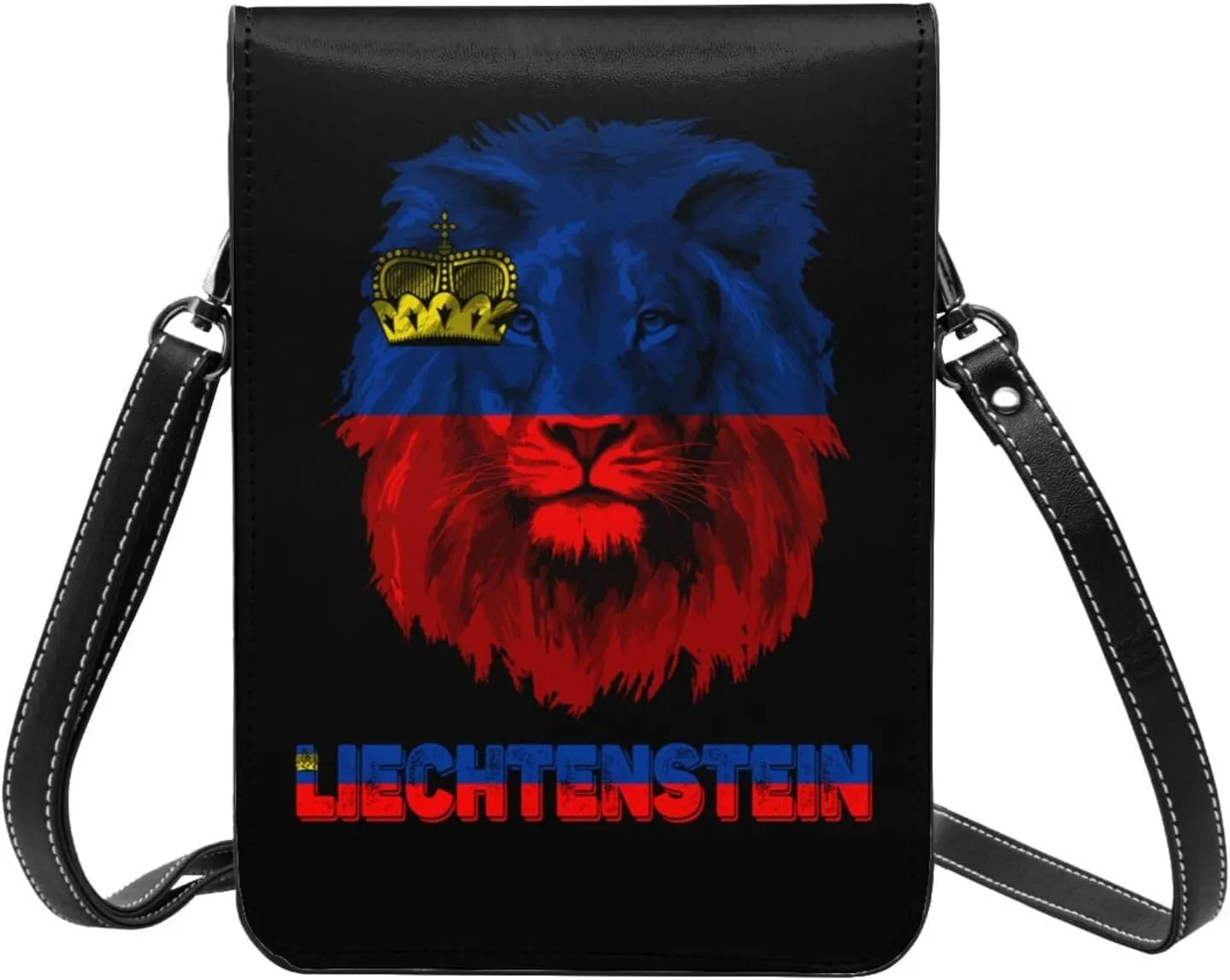 Vintage Saint Vincent And The Grenadines Flag Lion Head Small Crossbody Purse Cell Phone Bag for Women