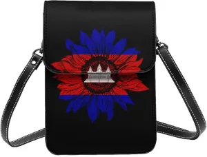 Vintage Sunflower Maryland State Small Crossbody Purse Cell Phone Bag for Women