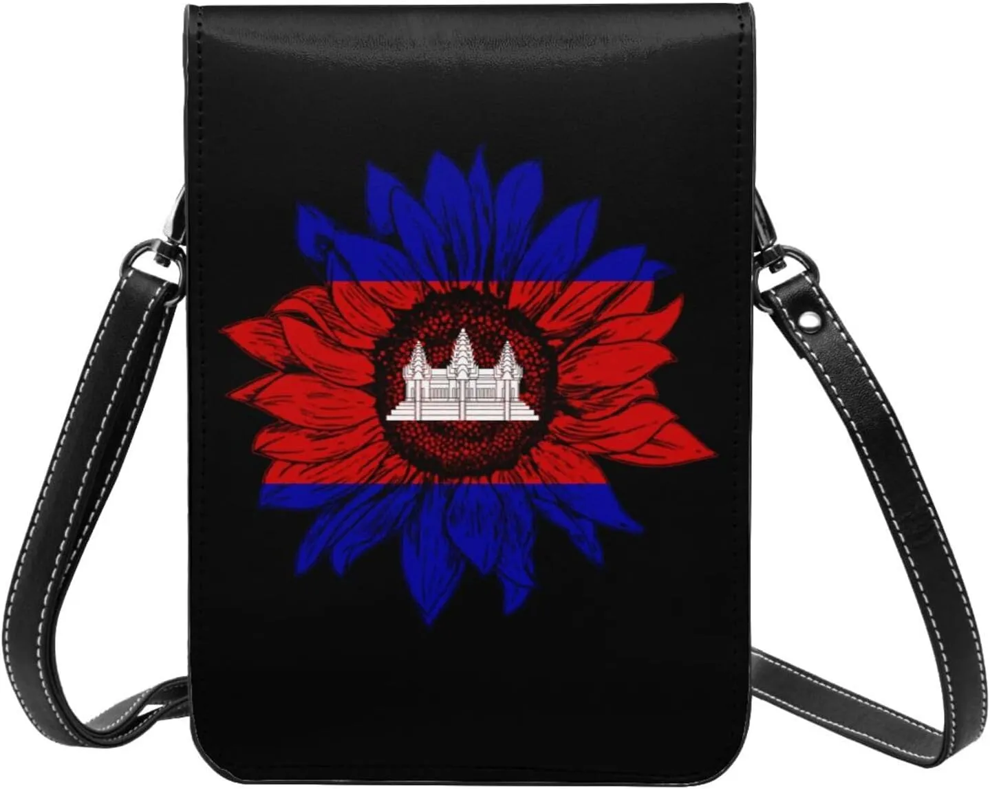 Vintage Sunflower Maryland State Small Crossbody Purse Cell Phone Bag for Women