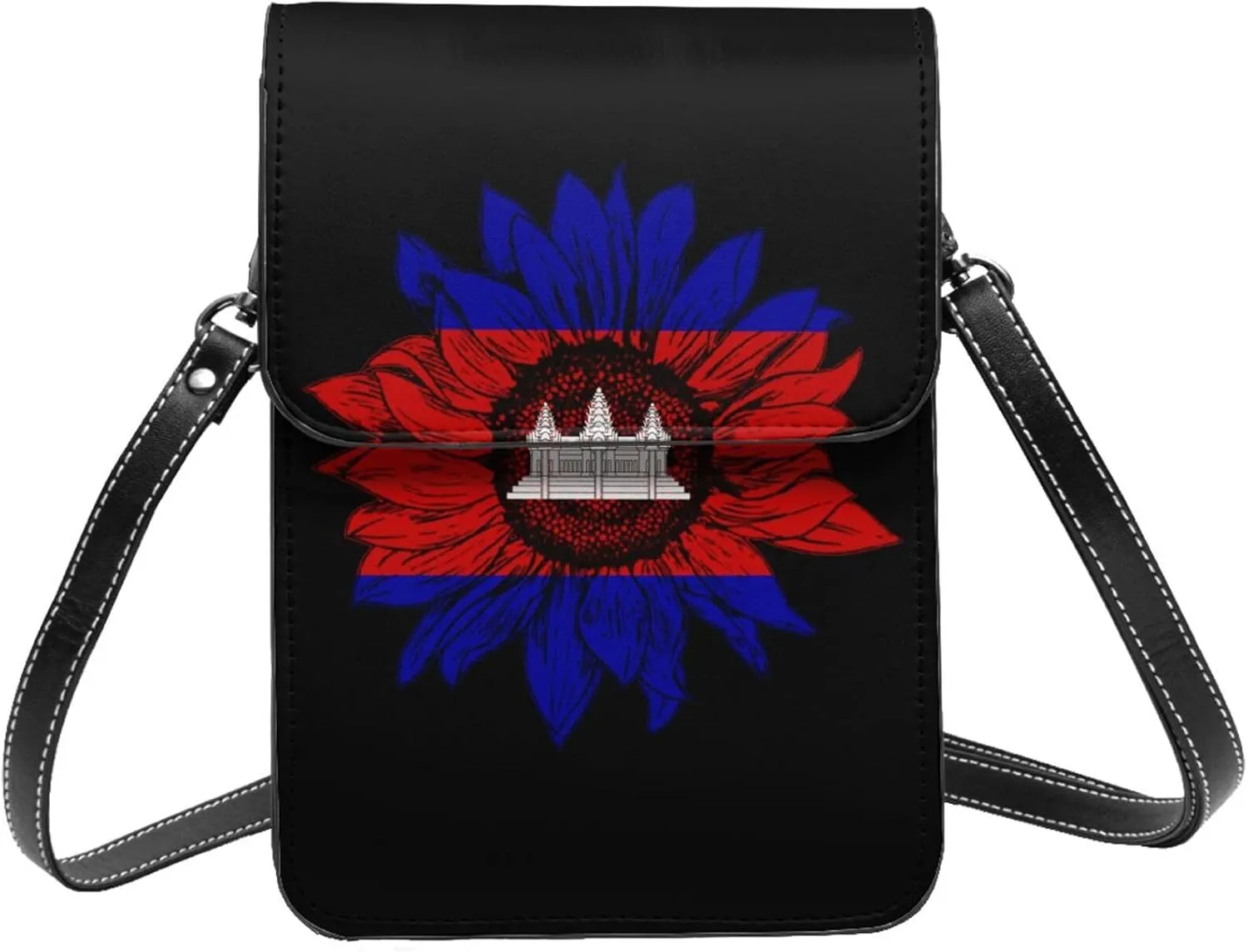 Vintage Sunflower Maryland State Small Crossbody Purse Cell Phone Bag for Women