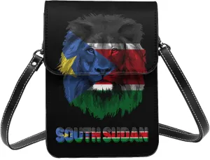 Vintage Vatican Flag Lion Head Small Crossbody Purse Cell Phone Bag for Women