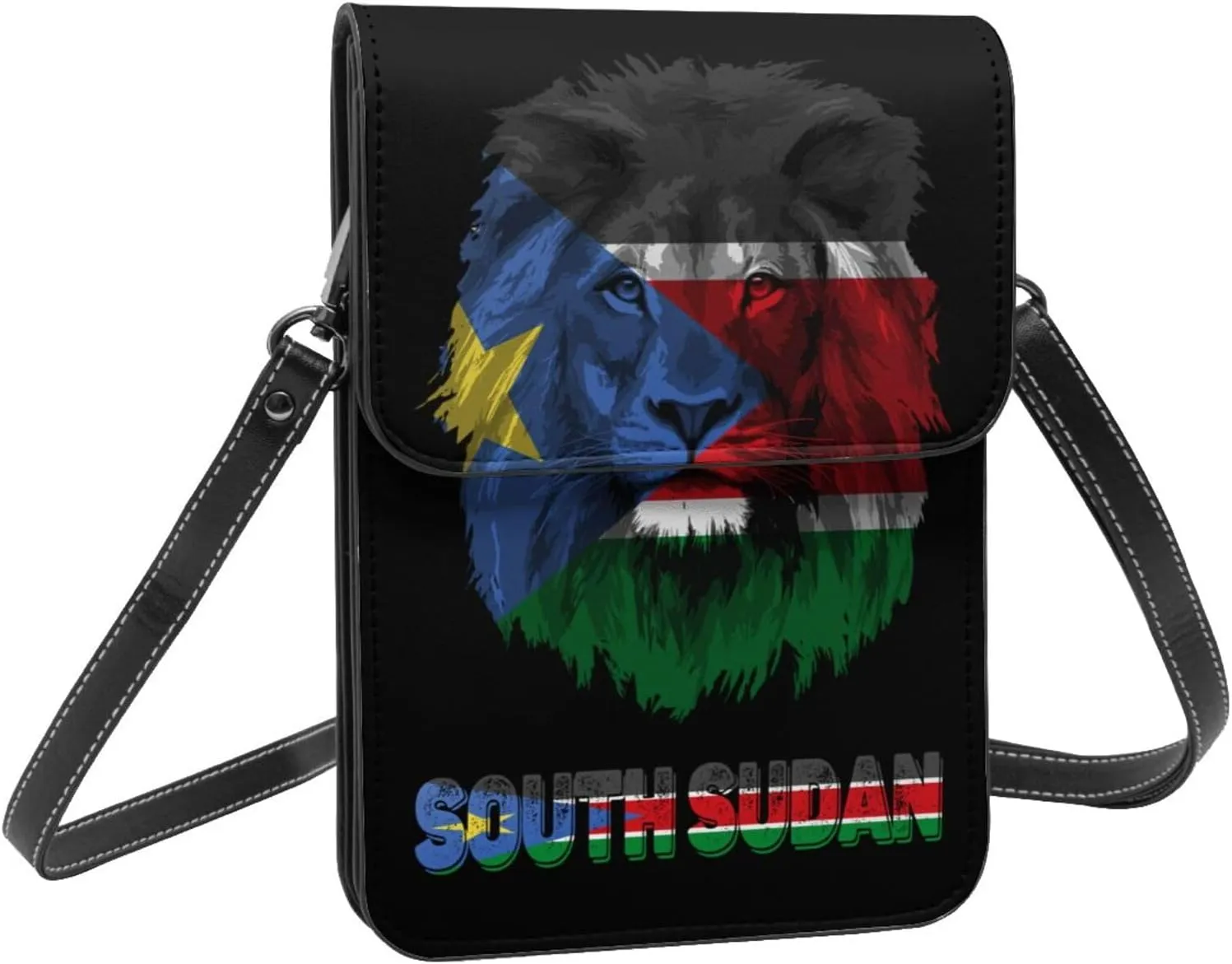 Vintage Vatican Flag Lion Head Small Crossbody Purse Cell Phone Bag for Women