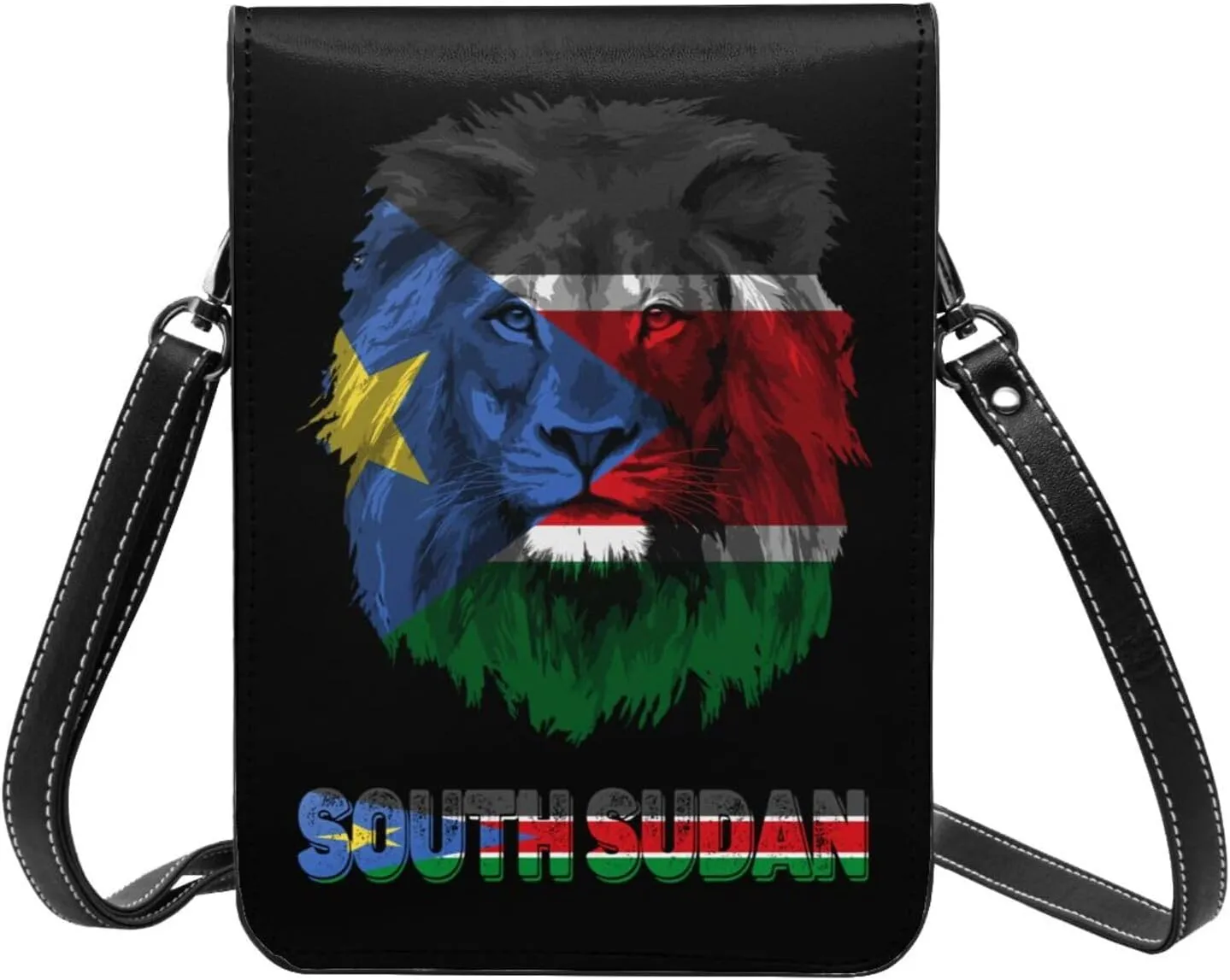 Vintage Vatican Flag Lion Head Small Crossbody Purse Cell Phone Bag for Women