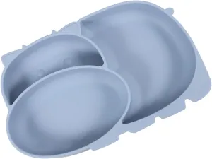 VOSAREA Cute Cartoon Silicone Bowl for Divided Food Plate Lightweight and Easy to Clean Adorable Design for Motivating Mealtime for Meals and Snacks