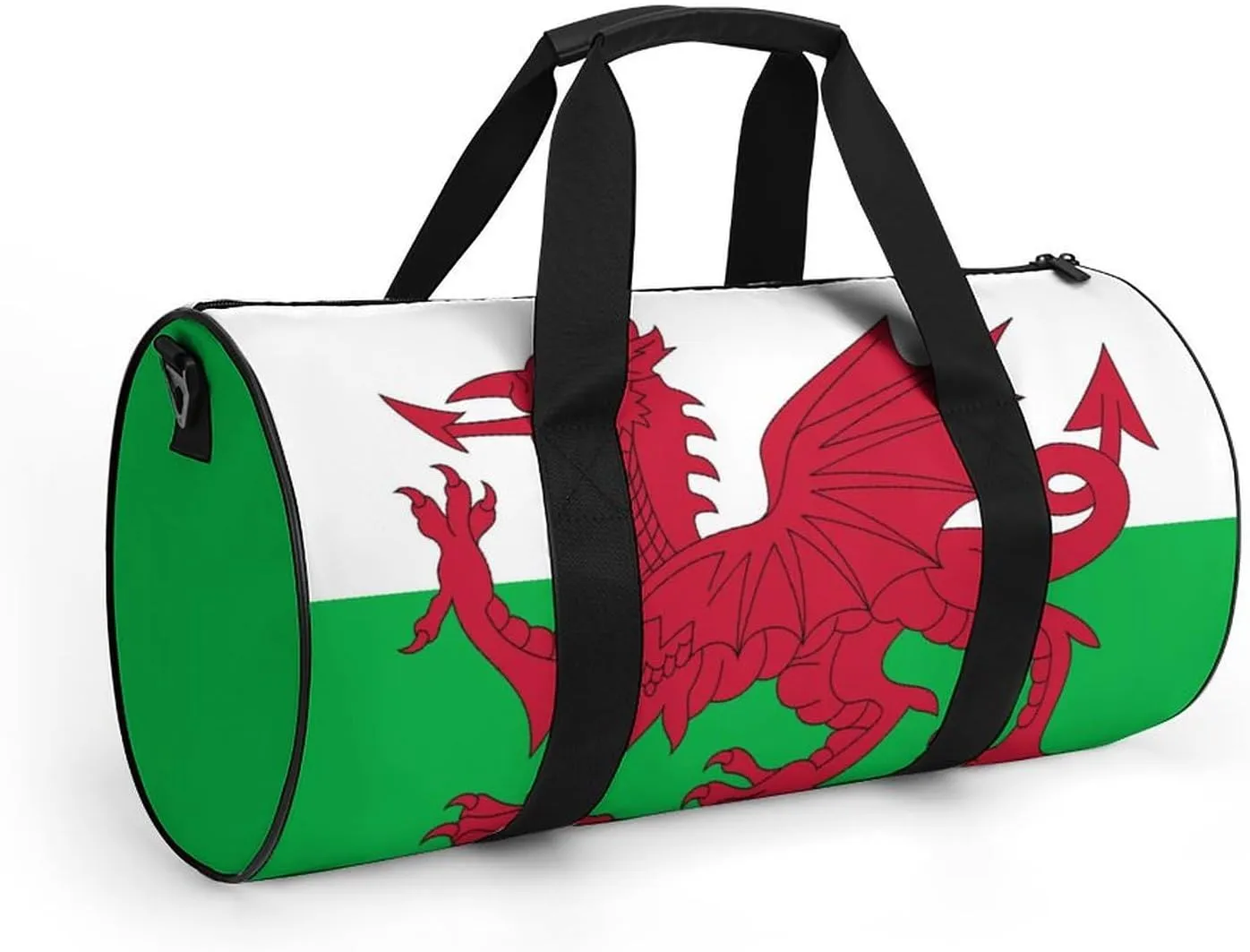 Wales Flag Sports Duffel Bag for Women Men with Wet Pocket Lightweight Gym Travel Tote
