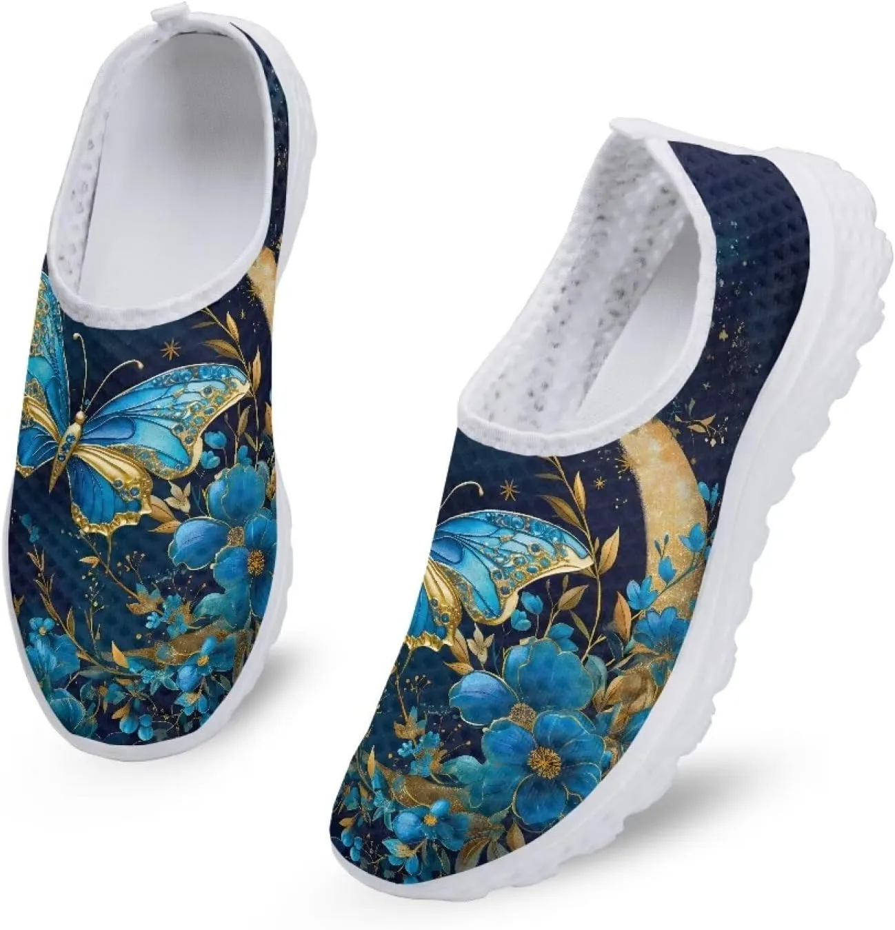 Walking Shoes for Women Men Sports Sneaker Flat Mesh Shoes Breathable Trainers