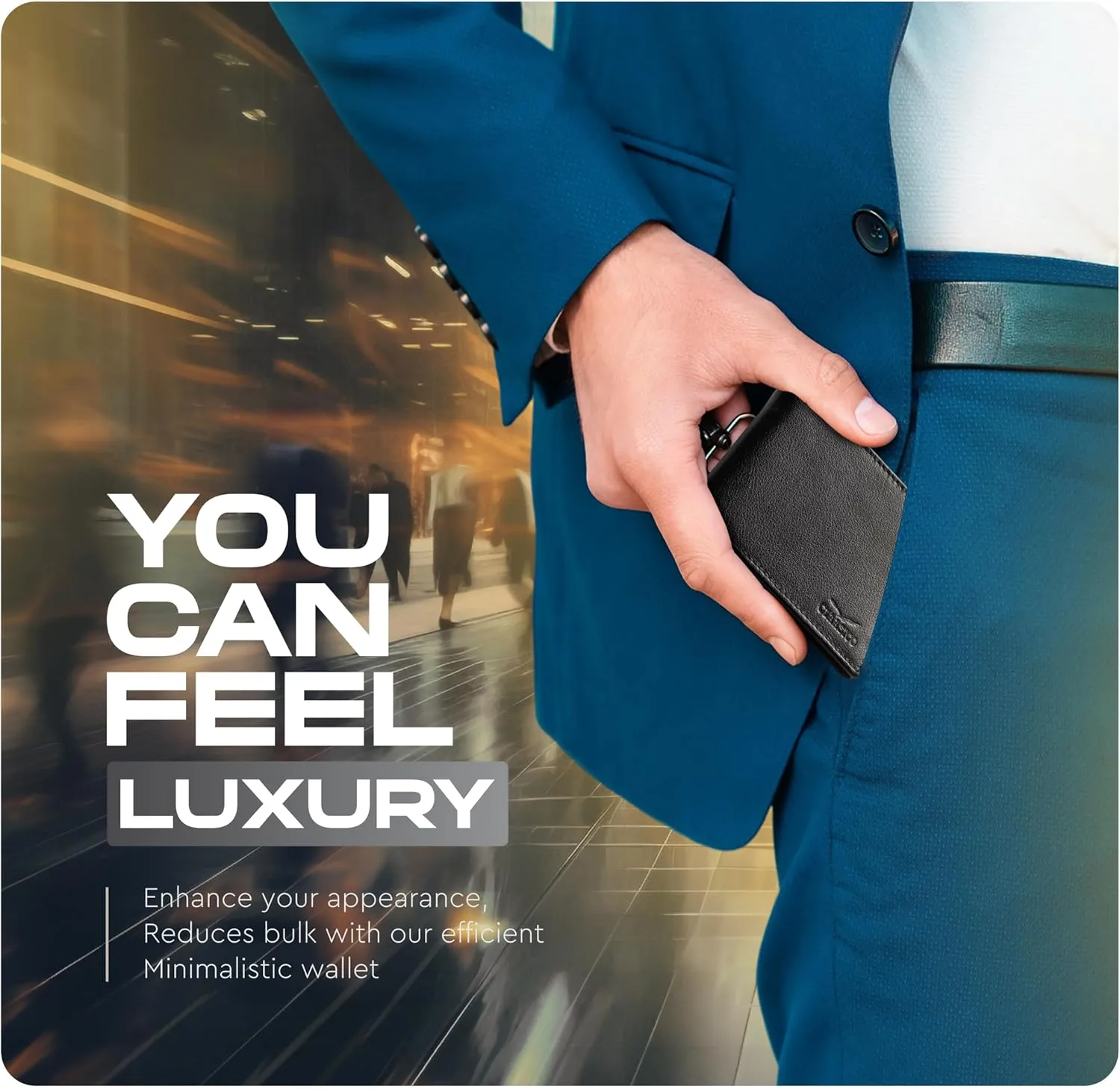 Wallet for Men’s - Genuine Leather Slim Bifold RFID Wallet - Gift for Men Packed in Stylish Gift Box