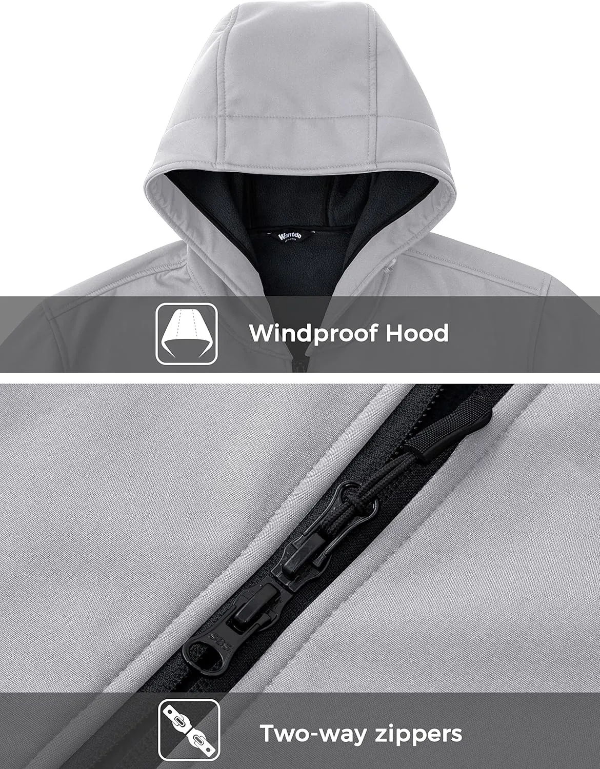 wantdo Unisex Waterproof Swim Parka Long Swim Cover Up Swim Coat for Adult and Youth