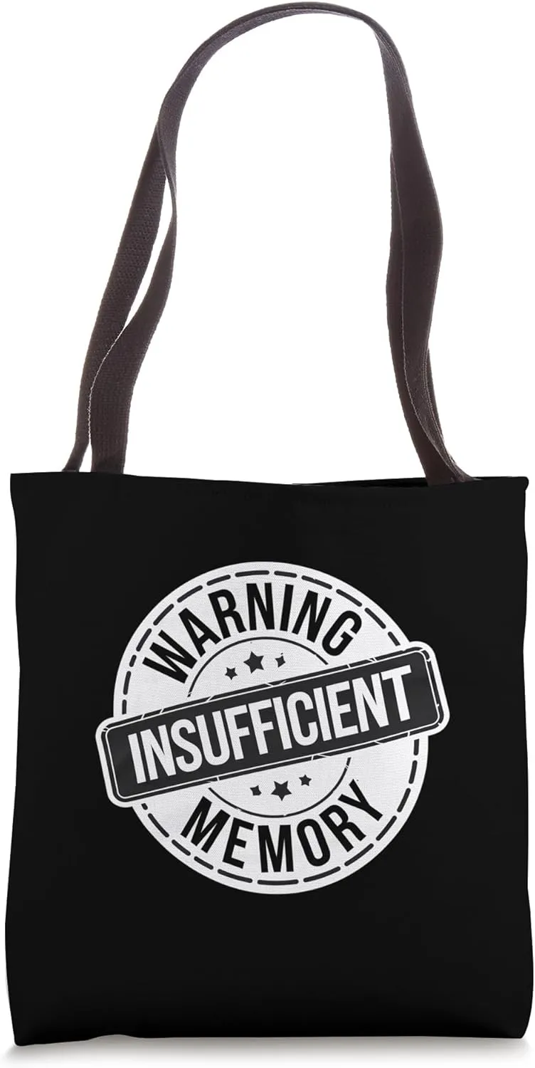 Warning Insufficient Memory Coding Student Error |------ Tote Bag