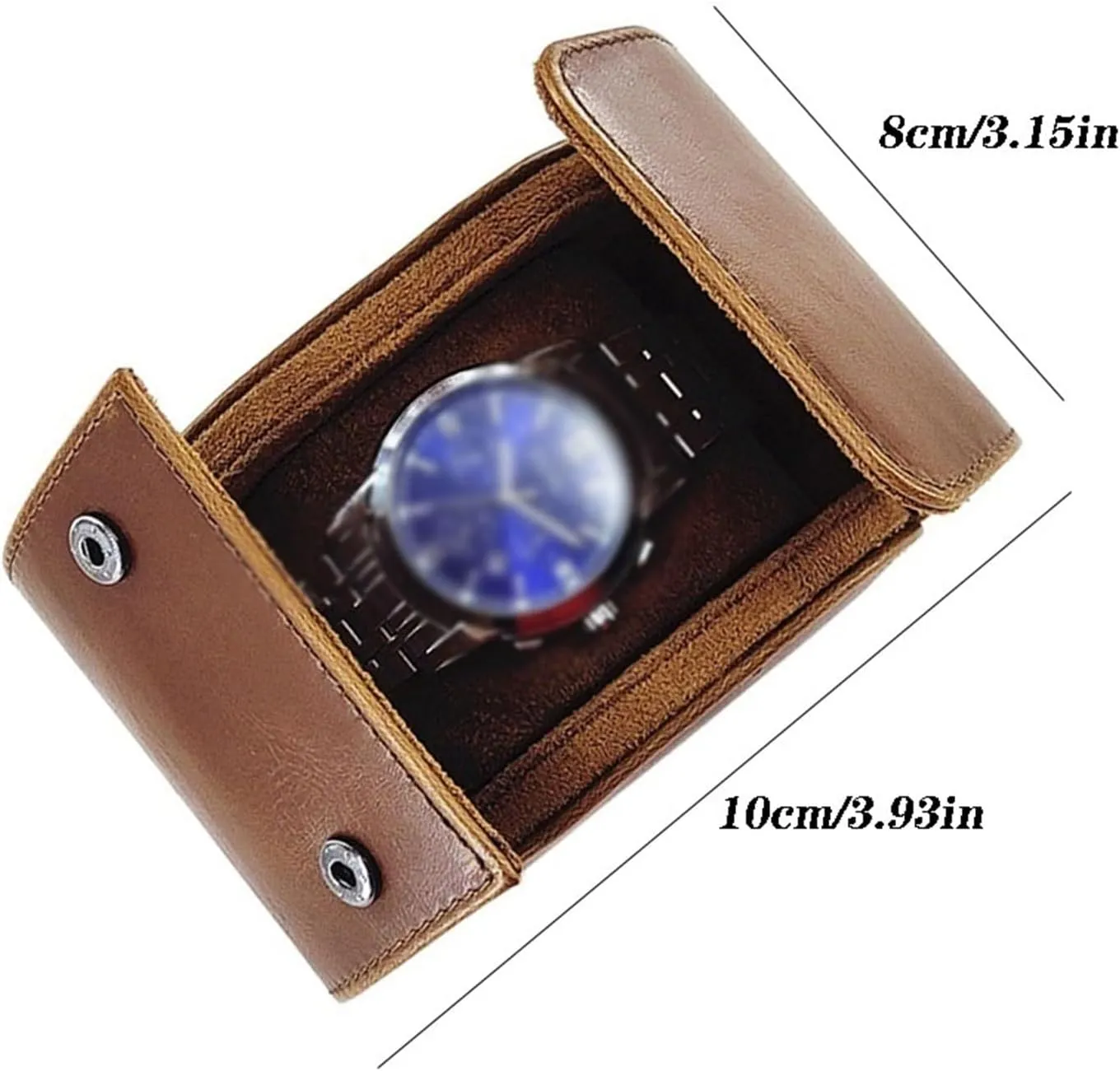 Watch Box Organizer High End Single Watch Storage Box Holder Light Luxury Home Watch Organizer Gift (excluding Watches) watch case(Black)