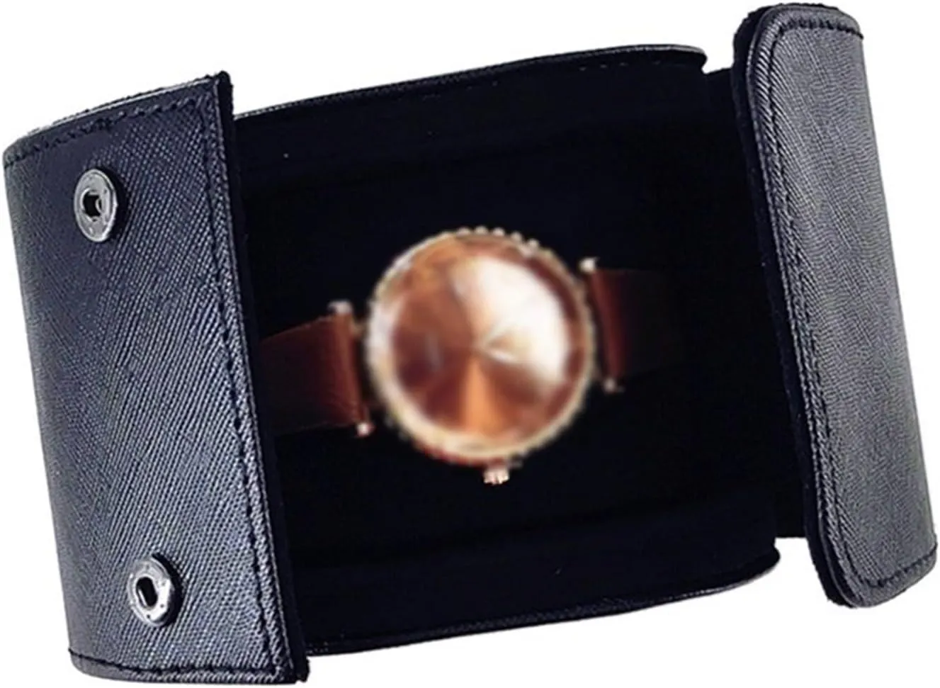 Watch Box Organizer High End Single Watch Storage Box Holder Light Luxury Home Watch Organizer Gift (excluding Watches) watch case(Black)