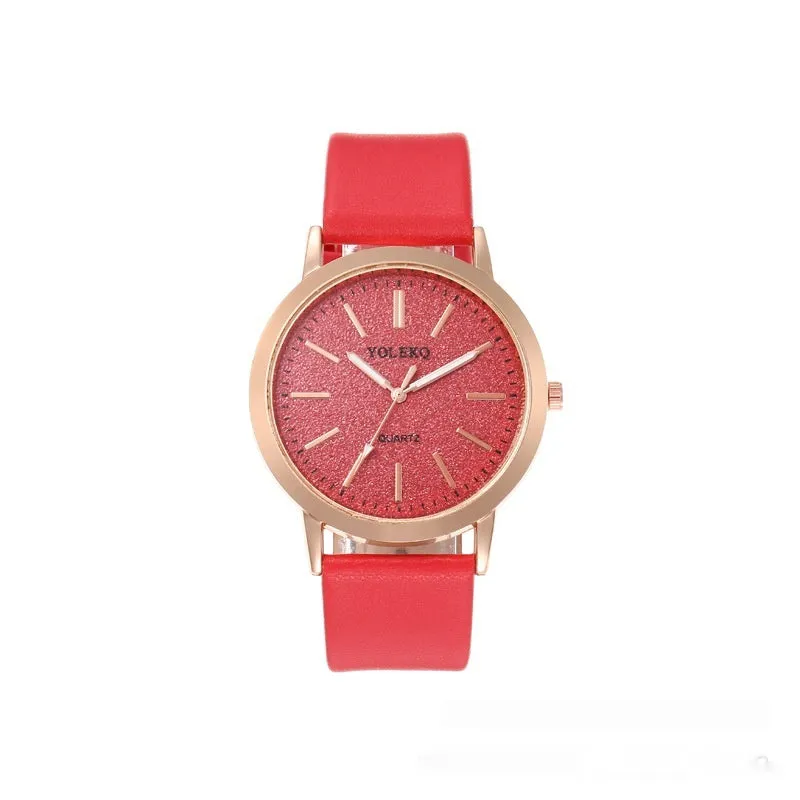 Watch Student Party Women's Watch Korean Style Alloy Pu Strap