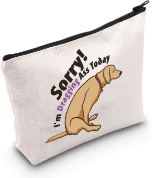 WCGXKO Novelty Vet Tech Gift Sorry I'm Dragging Today Zipper Pouch Makeup Bag (B-Dragging)