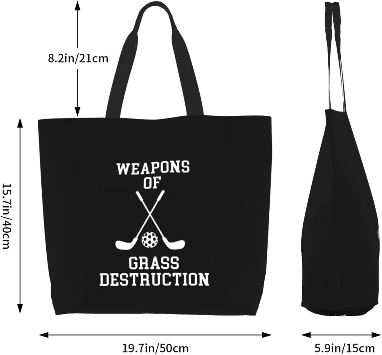 Weapon of Grass Destruction Women's Lightweight Canvas Handbag Waterproof Reusable Shopping Bag