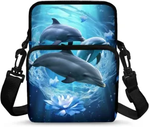 WELLFLYHOM Small Crossbody Bag for Men Women Phone Purse Over Shoulder Handbag Messenger Pouch