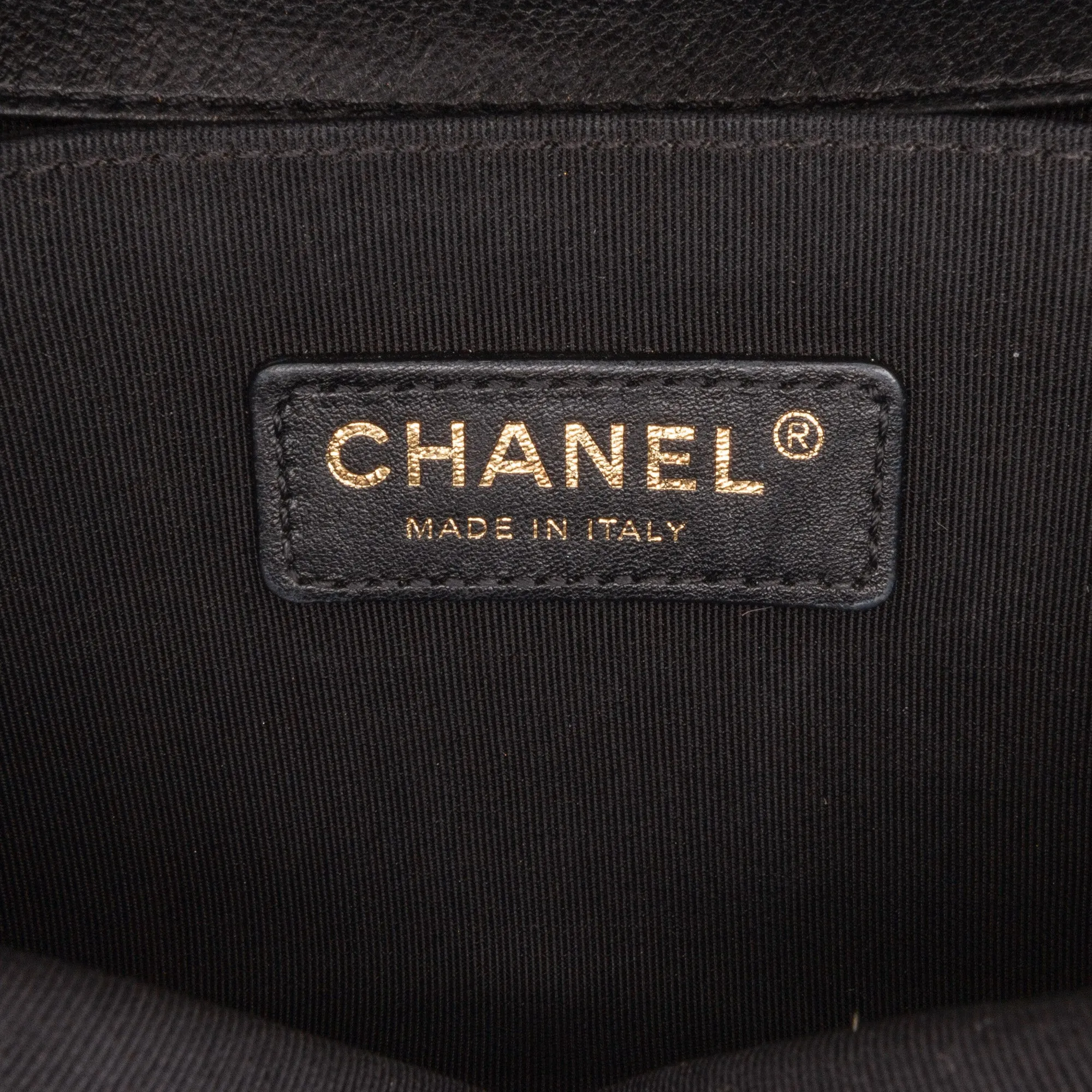 White Chanel Crest-Embellished Medium Boy Bag