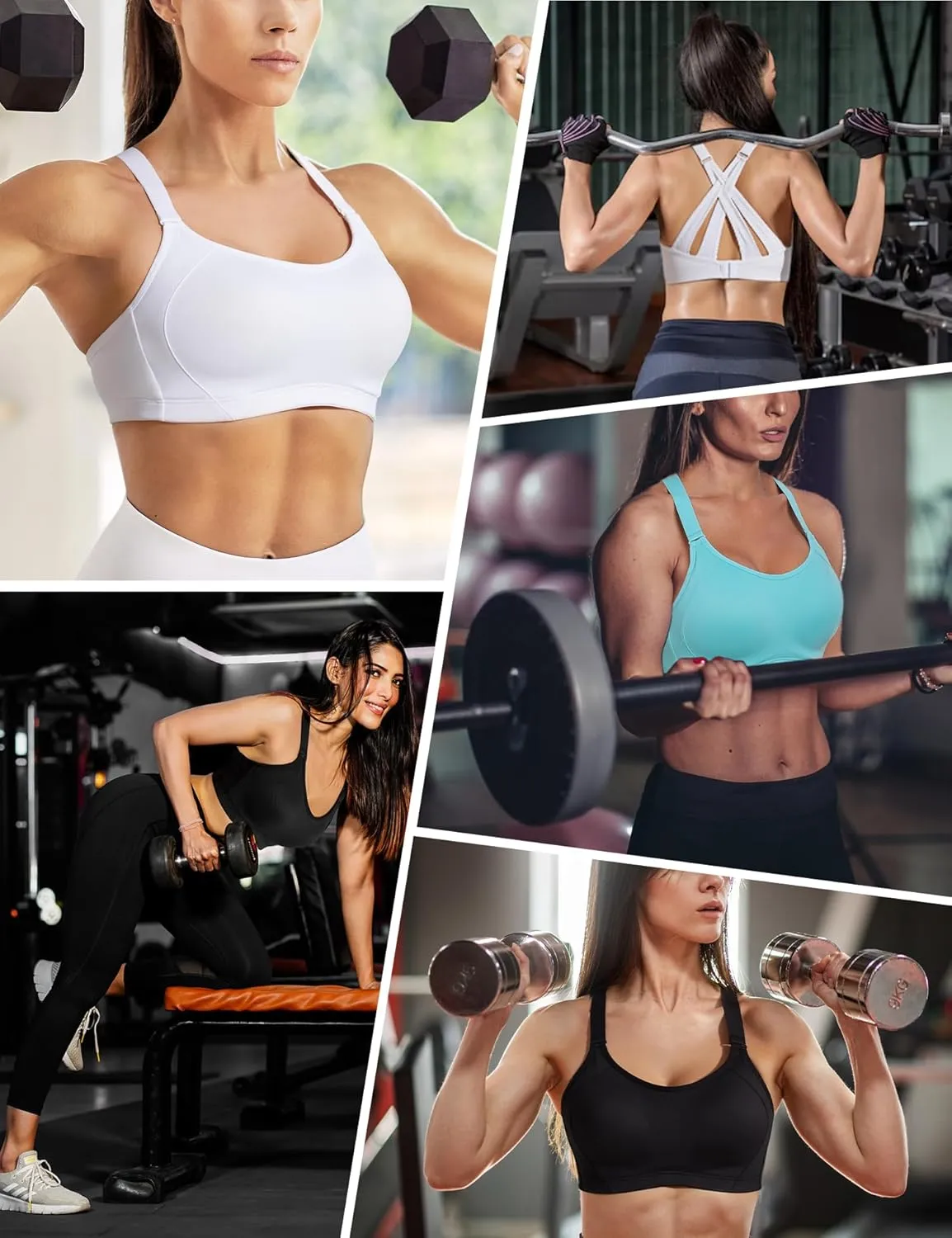 Wingslove High Impact Sports Bra for Women Wireless Adjustable Criss Cross Back Workout Bra No Bounce