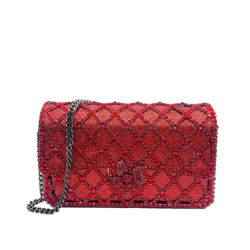 Women Diamond Checkered Crossbody Bag