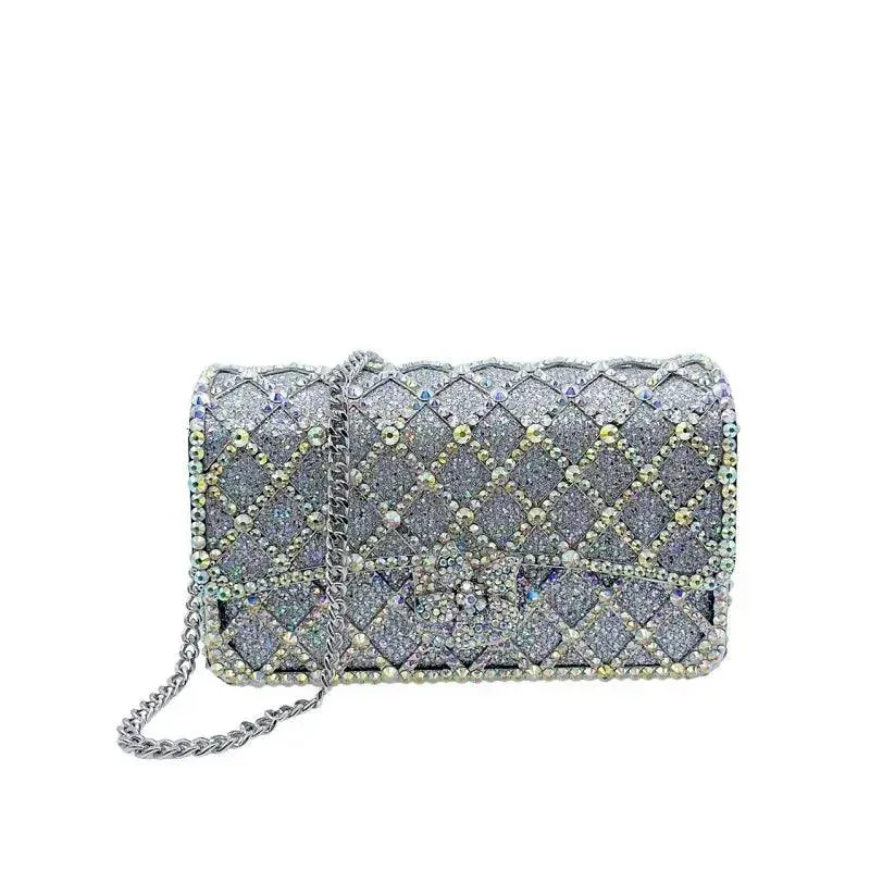 Women Diamond Checkered Crossbody Bag