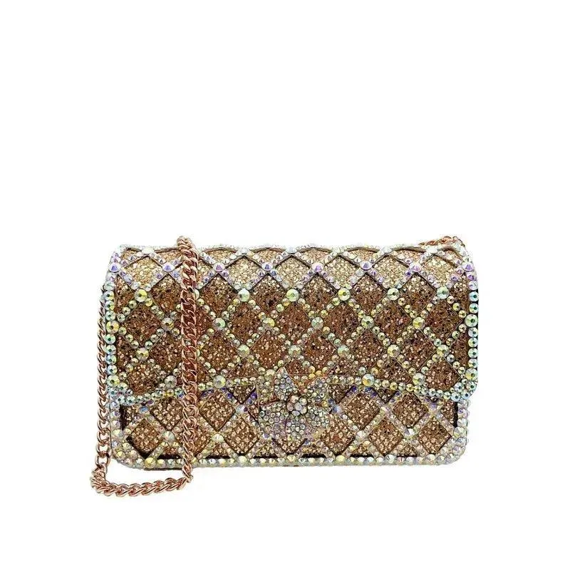 Women Diamond Checkered Crossbody Bag