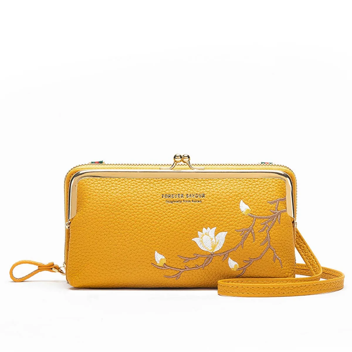 WOMEN FASHION EMBROIDERED CROSSBODY BAG_CWAB1641: GREY / (OS) 1