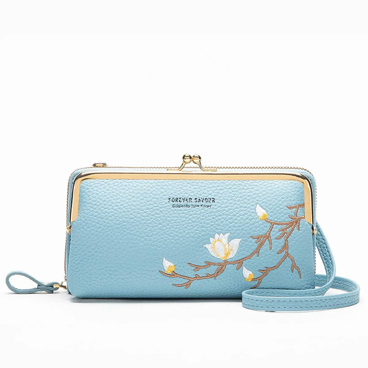 WOMEN FASHION EMBROIDERED CROSSBODY BAG_CWAB1641: GREY / (OS) 1