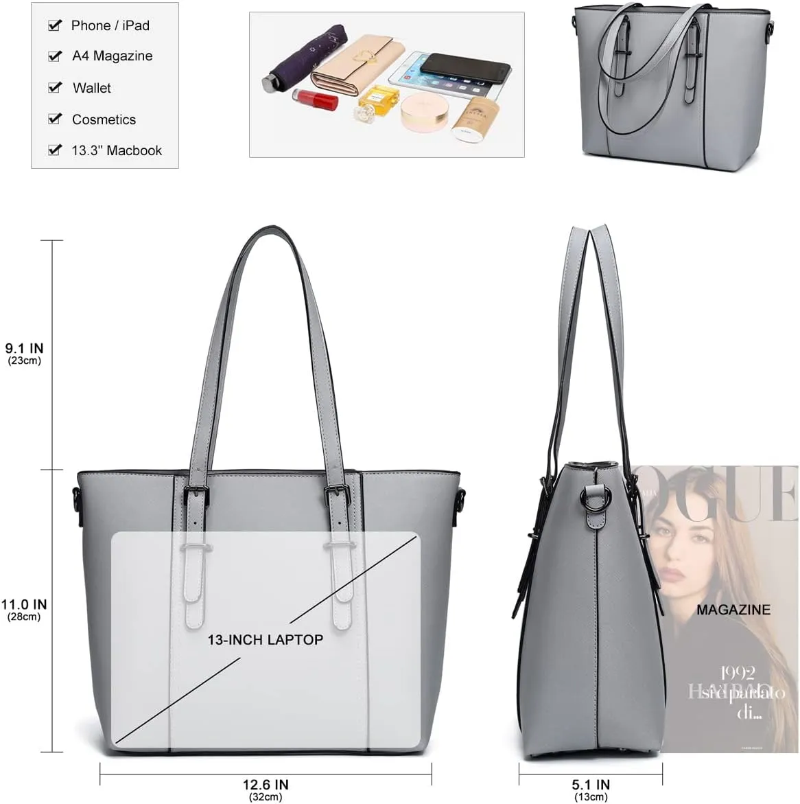 Women Purses and Handbags Tote Shoulder Bag Top Handle Satchel Bags for Ladies